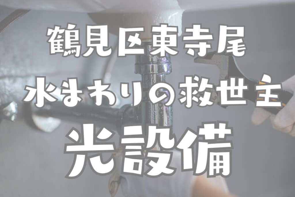 横浜市鶴見区東寺尾 水回りのことならお任せ、光設備